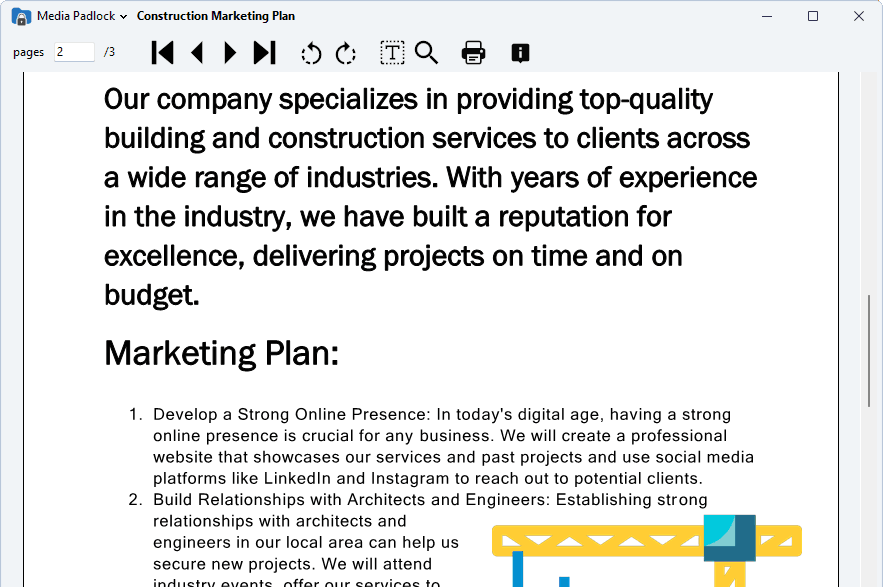 media padlock without protect